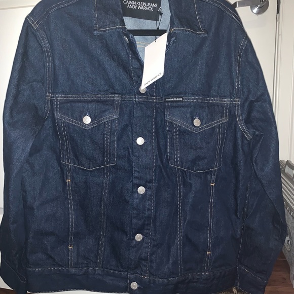 calvin klein andy warhol denim jacket